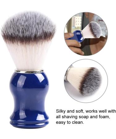 Handmade Pure Badger Hair Shaving Brush for Men | Safe & Eco-Friendly | Nylon Wool Blue Handle - Buy Online on GoSupps.com