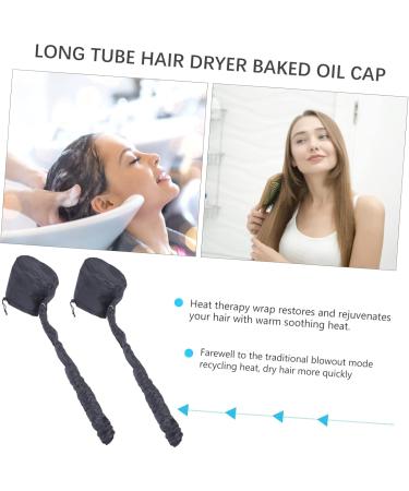 Beatifufu 2pcs Dry Hair Cap Portable Hair Salon Cap Thermal Conditioning Cap Salon-use Hats Caps - Buy Online on GoSupps.com