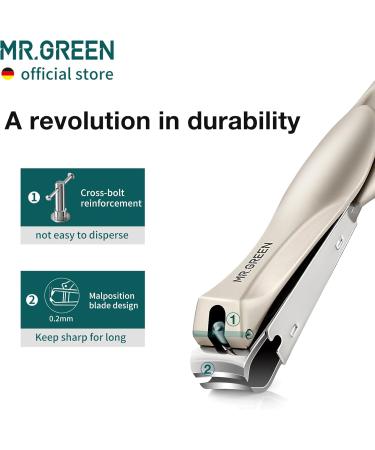 Buy MR.GREEN Stainless Steel Nail Clippers - Anti Splash Fingernail Cutter | Bionics Design Manicure & Pedicure Tools - Buy Online on GoSupps.com