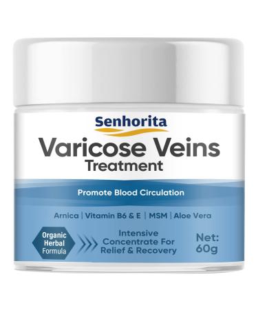 Varicose Veins Cream Varicose Veins Treatment for Legs Relief Phlebitis Angiitis Inflammation Strengthen Capillary Health and Improve Blood Circulation 1 Count (Varicose Veins Cream)
