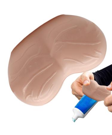 Toothpaste Tube Squeezer Funny | Shape Automatic Tube Squeezer Holder Tricky Clips Unique and Creative Bathroom Accessory for Friends and Family Saves Toothpaste and Creams Skin Color