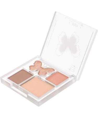Baluue 2pcs Plastic Eye Shadow Plate Pink Eyeshadow Palette Organiser Eyeshadow Glitter 6.50X6.50X1.00CMx2pcs Multix2pcs - Buy Online on GoSupps.com