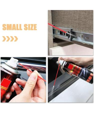 Housoutil 100Pcs Plastic Spray Can Straws - Replacement Extension Straws for Lubricant, Home Renovation, Car Maintenance (Red) - Buy Online on GoSupps.com