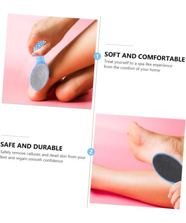 Healeved 4 1 Foot File Pad Foot Scrubber Stone Pedicure Foot File Pumice Stone Nails Cleaner Fingernail Scrub Brush Foot Pumice Foot Exfoliator Handle Nail Brush Foot Multifunction - Buy Online on GoSupps.com