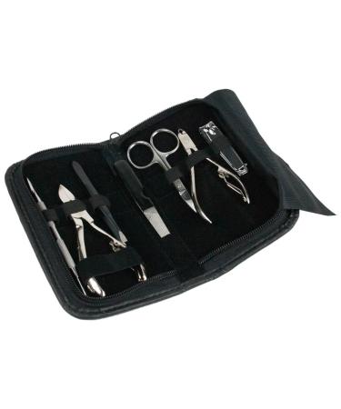 Awans Professional Manicure Pedicure Stainless Steel Set Silver
