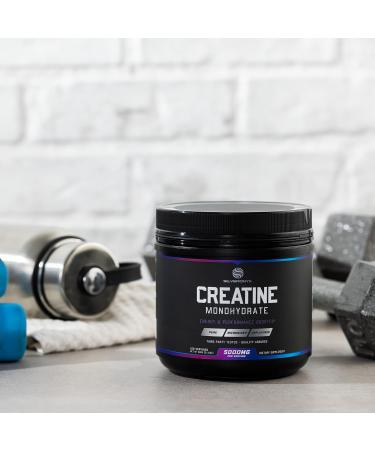 Pure Creatine Powder 5000mg - Unflavored Micronized Creatine Monohydrate | Keto & Vegan | Supports Muscle Growth & Strength | 60 Servings - Buy Online on GoSupps.com