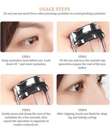 Eyelashes Curler with Comb Separated Lashes Curler Steel Wide Angle Eyelash Eye Makeup Tool for Girls Women - Buy Online on GoSupps.com