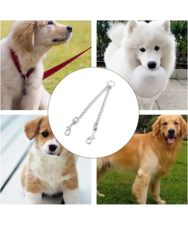 ChogHHzhee Metal Double Dog Leash Coupler Extension Dog Double Leash Pet Safety Rope Splitter for Walking Puppy Small Medium Large Dog - Buy Online on GoSupps.com