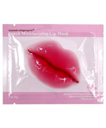 Jakuva Collagen Lip Mask - 30PCS Moisturizing Gel Pads for Dry Lips | Nourishing Lip Balm & Sleeping Mask for Plump Lips - Peach Pink - Buy Online on GoSupps.com