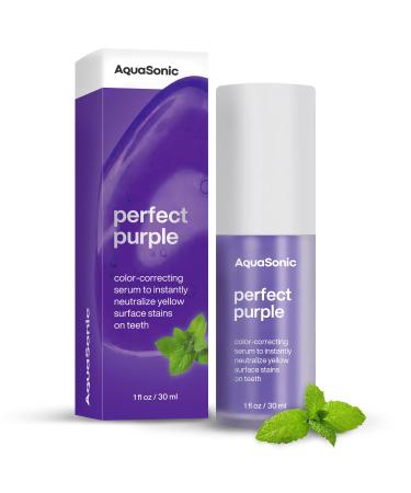 AquaSonic Perfect Purple | Teeth Whitening Color-Correcting Serum | Neutralize Yellow Stains | Mint Flavor