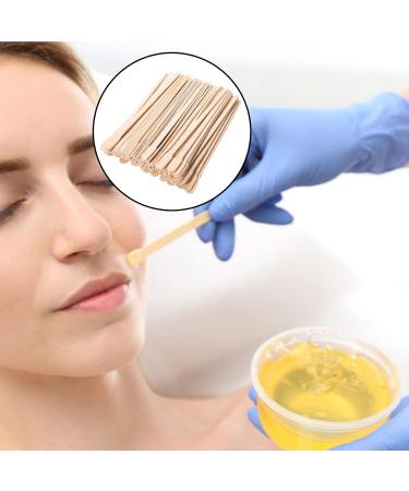 100pcs Small Wax Spatulas Wooden Eyebrow Waxing Applicators - 88mm Mini Wax Sticks for Face and Hair Removal - Buy Online on GoSupps.com
