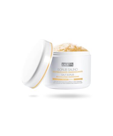 PUPA Milano Home Spa Refreshing Rebalancing Salt Scrub - Infused With Aromatherapy Oils That Relax The Mind And Body - Helps Smooth Hydrate And RejUVenate The Skin - Tiare Extract - 12.34 Oz