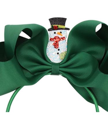 hgnxa Elk Hair Bands s Big Headband Snowman Headbands Christmas Party Decoration Supplies Holiday Hair Styling s Green - Buy Online on GoSupps.com