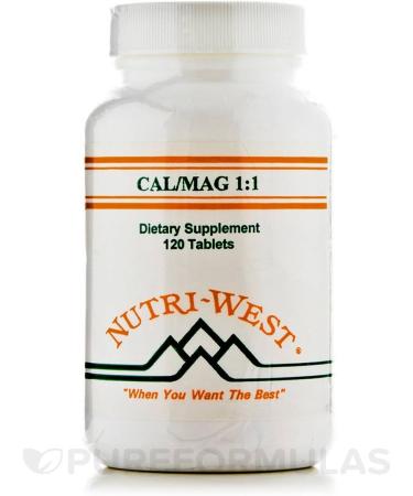 Nutri-West CAL/MAG 1:1 120 Tablets - Essential Calcium and Magnesium Supplement - Buy Online on GoSupps.com