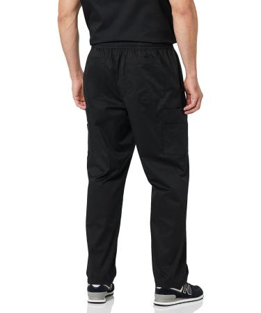 Amazon Essentials Men's Elastic Drawstring Waist Scrub Pant in Black - Size Medium - Buy Online on GoSupps.com