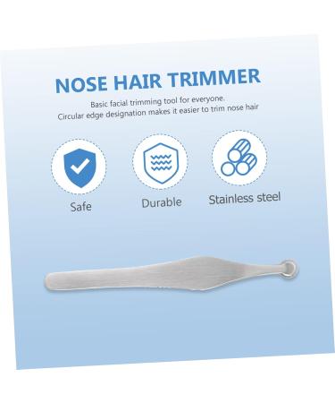 Ipetboom Nose Hair Trimming Tweezers - Silver Face & Beard Trimmer for Men | Precision Nose & Ear Hair Removal | Ingrown Nasal Hair Solution 9.3x1.3cm - Buy Online on GoSupps.com