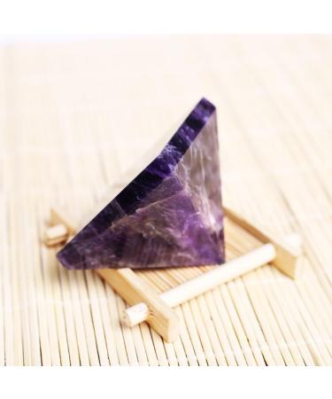 60MM Natural Dream Amethyst Pyramid Quartz Crystal Pyramids for Stone Collection - Buy Online on GoSupps.com