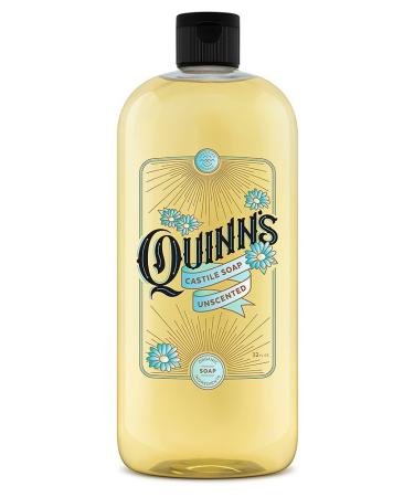 Quinn's Pure Castile Organic Liquid Soap  32 ounce (Unscented)