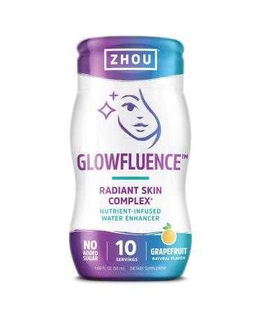 Zhou Nutrition Glowfluence Nutrient-Infused Water Enhancer Grapefruit 1.69 fl oz (50 ml)