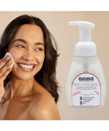 Our Aroma NAT-YOU-RAL Foaming Shower Shampoo Liquid Soap- 8FlOz - Plant Based Ingredients - Buy Online on GoSupps.com