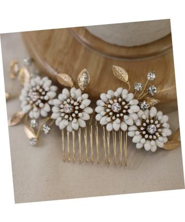 Ipetboom Bridal Shower Headpiece Rhinestone Hair Side Comb Crystal Bridal Hair Clips Rhinestone Hair Barrette Crystal Flower Hair Side Comb Rhinestones European and American Bride - Buy Online on GoSupps.com