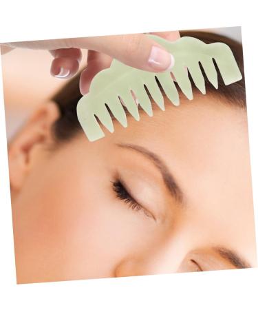 Oatipho Jade Gua Sha Comb Manual Face Scraping Tool for Skin Massage | Chinese Gua Sha Boards & Broad Tooth Scratch Massager - Buy Online on GoSupps.com