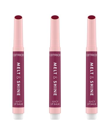 Catrice Melt & Shine Juicy Lip Balm No. 080 violet moisturizing enlarged shiny radiant fresh vegan oil -free without parabens nanoparticles free 3 Pack (3x1.3g) 3.9 g (3 Pack) 080 Lost at Sea