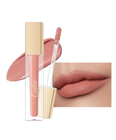 Oulac liquid matt lipstick peach lipstick long -lasting with kiss intensive color levy precise applicator matt finish vegan gluten -free liquid lipstick 4.5 ml (M05) (M05) Nibble Kiss - Buy Online on GoSupps.com