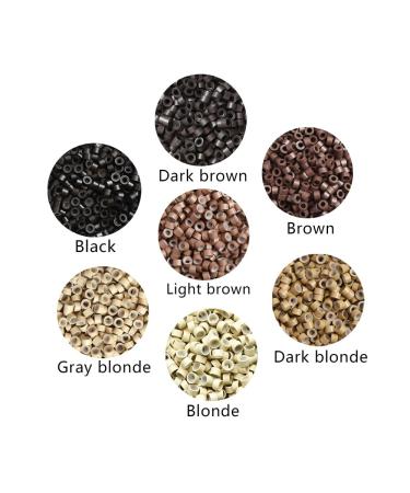 Microring Extensions Set - Pliers Needle & 200 Gray Blonde Nano Rings | International Shipping - Buy Online on GoSupps.com