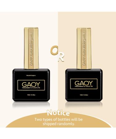 GAOY Gel Top Coat and Base Coat Set - 13ml 2Pcs No Wipe Clear Foundation for Acrylic Nails - DIY Manicure and Pedicure at Home - Buy Online on GoSupps.com