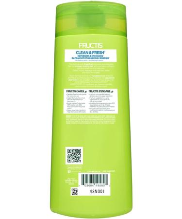 Garnier Fructis Clean & Fresh Fortifying Shampoo for Normal Hair with Grapefruit 650ml Fresh 650 ml (Pack of 1) - Buy Online on GoSupps.com