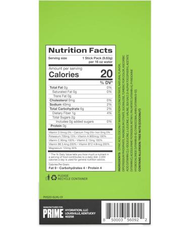 Prime Hydration+ Sticks Lemon Lime - 6 Pack - Buy Online on GoSupps.com