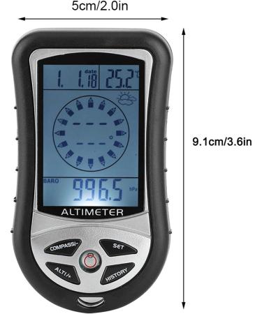 Shipenophy Outdoor Supplies Home Altimeter Weather Altimeter Outdoor Compass Compass for Home Outdoor - Buy Online on GoSupps.com
