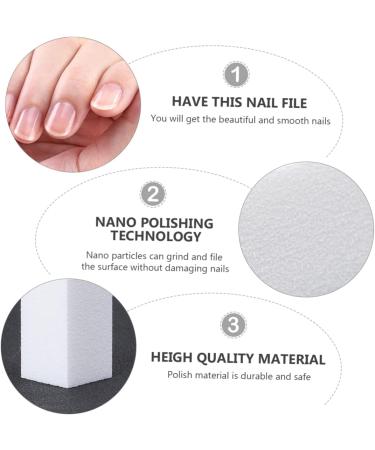 Beavorty Nail Sanding Buffer toenail File Nail Emery Board Nail Files Sand Paper Buffing Block Pedicure Nail File Nail Files Board Nail File Kit Baby Double Sided Cosmetic White - Buy Online on GoSupps.com