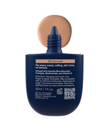 APOSTLE Reclaim Tinted Moisturizer for Men - Hydrating Face Moisturizer with Niacinamide Vitamin E Squalane Hyaluronic Acid - Evens Tone & Reduces Fine Lines - 1 Fl. Oz. (06 Cornwall - Buy Online on GoSupps.com