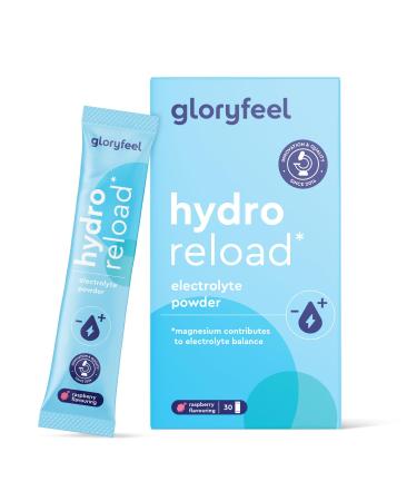 Electrolytes Hydration and Carbohydrates 30 Sachets Rehydration After Sport Against Fatigue and Supports Energy* With Potassium Magnesium and Chloride Isotonic Drink Powder Raspberry