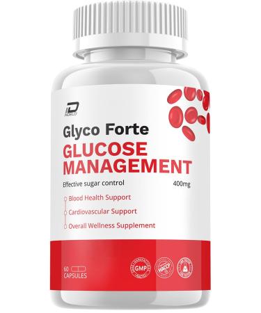Glyco Forte Capsules - GlycoForte Advanced Supplement Glyco Forte All Natural Formula to Maintain Healthy Levels Overall Energy Support GlycoForte Maximum Strength (1 Pack - 60 Capsules)