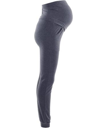 Purpless Maternity Over Bump Support Joggers - Navy Melange - Comfortable Pregnancy Trousers - Buy Online on GoSupps.com