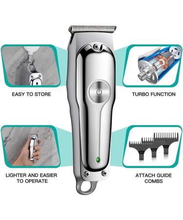 Pro Hair Clipper - Engraved Metal Electric Hair Clippers with Stainless Steel Blades & Box | International Shipping - Buy Online on GoSupps.com