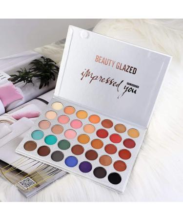 35 Colors Eyeshadow Palette - Professional Glitter & Matte Highlighter Waterproof Long-Lasting Pigment for Stunning Eye Makeup - Buy Online on GoSupps.com