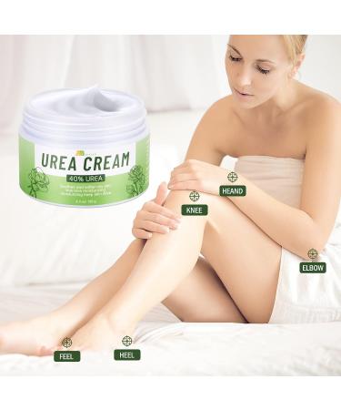 SOURCE LEAF 40% Urea Cream for Cracked Heels - 4.3 fl.oz - Foot Care Lotion for Softening Rough Skin - Men and Women - Buy Online on GoSupps.com