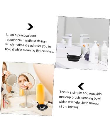 SOESFOUFU washer cosmetic brush cleaning mat brush head rubber makeup brush bowl make up cosmetic Foundation Brush Makeup Brush Scrubber Creative Rinsing Pad - Buy Online on GoSupps.com