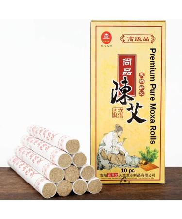 Five Chen Pure Moxa Rolls ShangPin Moxa Rolls for Moxibustion 10 Rolls (Pack of 2) - Buy Online on GoSupps.com