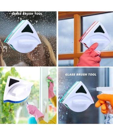 Outside Magnetic Window Cleaner Window Wiper Glass Cleaner Brush Tool Double Side Brush Window Glass Brush for Washing Household Cleaning Tool A 3-10mm - Buy Online on GoSupps.com