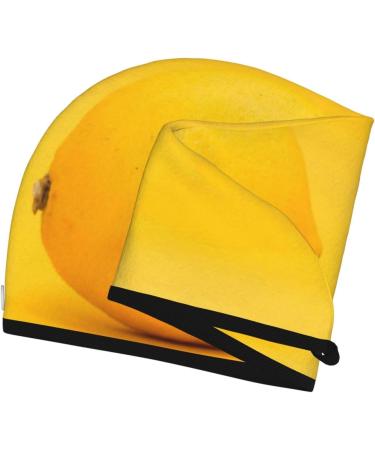 Yellow Lemon Microfiber Hair Towel | Soft Super Absorbent Quick Dry Wrap for Long Curly & Thick Hair - Buy Online on GoSupps.com