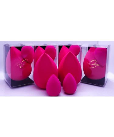 Cut-Allure Pink Beauty Blender Set - Medium & Small Makeup Sponges for Flawless Application | Personal Care Essentials - Buy Online on GoSupps.com