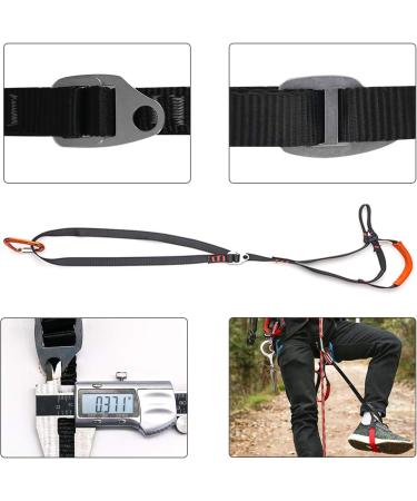 NewDoar Foot Ascender Loop for Climbing - Black Red | Tree Arborist Gear - Buy Online on GoSupps.com