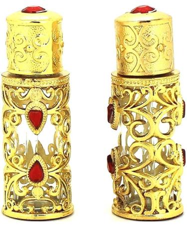 DFJOENVLDKHFE Glass Perfume Bottle Jewelry Enamel Fancy Crystal Perfume Bottle Refillable Empty Perfume Bottle 3mlGolden 3 - Buy Online on GoSupps.com