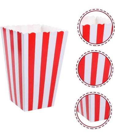 Alipis 10pcs Boxes Popcorn Carton Popcorn Containers Movie Night Disposable Containers Halloween Decorations Outdoor Cheese Popcorn Gifts Paper Red European and American Popcorn Cup - Buy Online on GoSupps.com