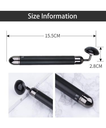Natural Jade Roller Gua Sha Kit Face Massager Portable Facial Relaxation Slimming Lift Anti Wrinkle Skin Care Tools-Black Obsidian - Buy Online on GoSupps.com